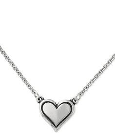 From James Avery, this necklace features:14K gold or sterling silverLobster clasp2 adjustable lengthsApprox. 15" adjusts to 17" or 18" adjusts to 20"Made in the USA. Elegant Adjustable Nickel-free Heart Necklace, Adjustable Sterling Silver Heart Necklace For Everyday, Adjustable Heart Necklace With Lobster Clasp, James Avery, Accessories Jewelry Necklace, Dillard's, Heart Jewelry, Heart Necklace, In America