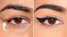 Wing Eye For Hooded Eyes, Extreme Hooded Eyes Eyeliner, Winged Eyeliner For Droopy Eyes, Feline Eyeliner Hooded Eyes, Deep Hooded Eyes Eyeliner, Winged Liner On Hooded Eyes, Wings Hooded Eyes, Cat Eye With Hooded Lids, Eyeliner For Creased Eyes