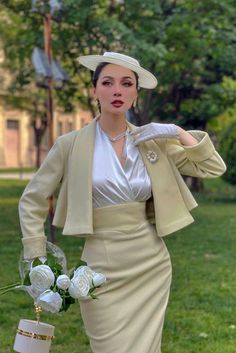 Classy Vintage Outfits, Elegant Outfit Classy, Classy Vintage, Chique Outfits, Elegant Dresses Classy, Elegante Casual, Vintage Inspired Outfits, Mode Inspo