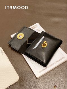 Bird in Bag - Luxurious Ladies' Leather Wallet Purse Classic Coin Purse With Rfid Blocking For Daily Use, Classic Coin Purse With Rfid Blocking, Trendy Rfid Blocking Coin Purse For Daily Use, Trendy Leather Coin Purse With Card Slots, Classic Coin Purse With Card Slots For Daily Use, Compact Card Holder With Coin Pocket For Daily Use, Trendy Leather Card Holder With Rfid Blocking, Trendy Leather Card Holder With Interior Slots, Trendy Leather Rfid Blocking Card Holder