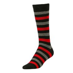 Couver Men's Dress Crew Socks, Striped Black / Red/ Charcoal, Size 10-13, Male. Our colorful dress socks for men are made of high quality that have good flexibility and comfort. The fiber component enhances their durability, making the socks more fine and smooth, tougher and wear-resistant Color: Multicolor.  Age Group: adult. Colorful Dress, Socks For Men, Black Socks, Dress Socks, Mens Socks, Crew Socks, Men Dress, Black Red, Colorful Dresses