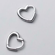 Brand New 925 Sterling Silver Heart Huggie Earrings! 925 (Stamped) Sterling Silver (Metal) Great Gift For Valentine's Day, Mother's Day, Birthdays, And More. Silver Huggie Heart Earrings Gift, Silver Huggie Heart Charm Earrings, Sterling Silver Huggie Heart Earrings For Pierced Ears, Silver Sterling Heart-shaped Hoop Earrings, Sterling Silver Heart Hoop Earrings In White Gold, Silver Heart-shaped Hoop Earrings In Sterling Silver, Heart-shaped Sterling Silver Hoop Earrings In White Gold, Silver Sterling Silver Heart Hoop Earrings, Minimalist Silver Hoop Earrings For Valentine's Day