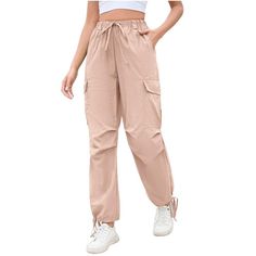 Features:Low leg cargo pants for women, Fashion Gothic and Casual style. Loose leg design, pocket baggy straight cargo long pants, stretchy streetwear pants. Cinch bottom cargo pants summer causal athletic pants make you look charming and fashionable. Khaki Harem Pants With Cargo Pockets, Trendy Beige Cargo Pants With Side Pockets, Trendy Beige Cargo Pants With Cargo Pockets, High Waist Relaxed Fit Harem Pants With Cargo Pockets, Spring Khaki Harem Pants With Cargo Pockets, Baggy Utility Cargo Pants With Drawstring, Spring Baggy Cargo Pants With Drawstring, Trendy Wide Leg Harem Pants With Cargo Pockets, Baggy Sweatpants With Cargo Pockets For Spring