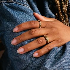 Regency Stacking Ring | Local Eclectic Local Eclectic, Velvet Ring Box, Simple Band, Twisted Band, Black Diamond Ring, Necklace Box, Black Jewelry, Nail Art Stickers, Pearl Ring