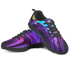 Art Painted Handcrafted Sneakers Purple Running Shoes With Abzorb Midsole For Light Sports, Lace-up Mesh Running Shoes With Abzorb Midsole, Mesh Running Shoes With Abzorb Midsole, Mesh Running Shoes With Abzorb Midsole And Lace-up, Lightweight Mesh Sporty Running Shoes, Purple Breathable Mesh Running Shoes, Purple Low-top Mesh Running Shoes, Purple Mesh Sneakers For Light Sports, Purple Running Shoes With Rubber Sole For Light Sports