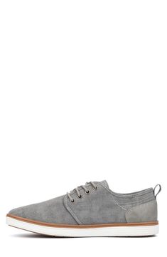 A bold contrasting lightweight sole effortlessly upgrades a contemporary derby fashioned from a washed and rustic chambray that stands up to everyday wear. Lace-up vamp closure Comfort cushioned footbed Textile and faux leather upper/TPR sole Imported Casual Lace-up Shoes For Derby With Textured Sole, Casual Lace-up Shoes With Textured Sole For Everyday Use, Casual Lace-up Shoes With Stitched Sole For Spring, Casual Lace-up Shoes With Contrast Sole, Casual Everyday Lace-up Shoes With Textured Sole, Casual Lace-up Shoes With Cushioned Footbed, Casual Textile Sneakers With Stitched Sole, Derby Fashion, Sneaker Men