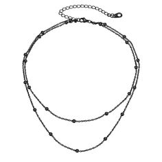 PRICES MAY VARY. 🧡【Double Layered Satellite Beads Choker】This shinning 2-layering chain is dainty, perfect for everyday wear. Can be worn on its own or layered with other chains & necklaces. 🧡【Material of Black Choker Necklace】black plated 316l stainless steel, color not easily tarnish, lead nickel free. 🧡【Adjustable Beaded Necklace】14-16" in length with 3.5 in extender, strong and durable, you don't need to worry that it will break up suddenly, perfect for everyone to wear. 🧡【Occasion】This Choker Necklace Black, Boho Necklaces, Layered Beaded Necklaces, Beads Choker, Choker Chain, Black Choker Necklace, Black Choker, Chains Necklaces, Bohemian Necklace