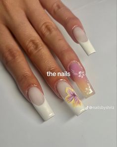 Summery Nails, Unique Acrylic Nails, Bling Acrylic Nails, Kawaii Nails, Square Acrylic Nails, Fire Nails