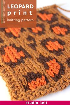 Leopard Print Knit Stitch Pattern in three different yarn colors. Baby Boy Sweater, Crocheting Patterns, Baby Sweater Knitting Pattern, Sweater Knitting, Textile Arts, Baby Sweater, The Untamed