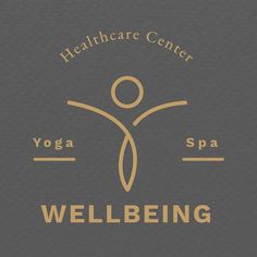 the logo for a yoga and well - being center, with an image of a person doing