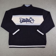 New! Vintage Southpole Sweater Mens 2XL Blue Spell Out Mock Neck Hip Hop Y2K Knit was just added to eBay. Check it out! #eBay #eBaySeller Navy Crew Neck Polo Sweater For Winter, Casual Turtleneck Sweater For Streetwear, Streetwear Turtleneck Sweater With Ribbed Collar, Navy Turtleneck Winter Top, Turtleneck Sweater With Ribbed Collar For Streetwear, Navy Turtleneck Tops For Winter, Casual Navy Turtleneck Top, Navy Casual Turtleneck Top, Navy Winter Sweater For Streetwear