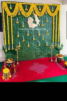 Srimantham Decoration At Function Hall, Simple Seemantham Decoration At Home, Traditional Seemantham Decoration, Godbharai Decoration, Srimantham Decorations, Srimantham Decoration At Home, Seemantham Decoration Ideas, Seemantha Decoration, Seemantham Backdrop