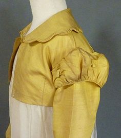 Regency Spencer, 1820 Fashion, 1820s Fashion, Spencer Jacket, Scalloped Collar, Regency Period, 1800s Fashion, Regency Dress, Regency Fashion