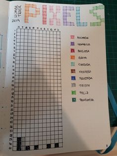 an open notebook with crosswords on it