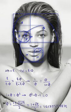 a woman's face is shown with blue lines