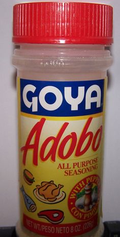 goya adobo all purpose seasoning jar sitting on top of a stove