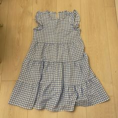 Never Worn. Rally Cute And Flowy. Dress Medium, Blue Plaid, Blue White, Color Blue, Blue And White, Plaid, Womens Dresses, Women Shopping, Dresses