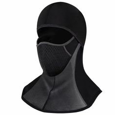 PRICES MAY VARY. Our winter balaclava has a unique and awesome design, with a mesh fabric covering the face area, and a soft spandex cloth under the mesh that touches the nose and mouth for added comfort. The neck area of this balaclava face mask is an extended windproof thermal material, and the extended part can be tucked into the jacket. Thick polar fleece liner keep your head and neck warm in cold weather. Ideal for motorcycle riding and cycling in cold seasons,fits great under helmet, and t Full Face Masks, Winter Face Mask, Winter Cycling, Moto Cross, Cold Weather Gear, Full Face Mask, Black Mask, Riding Motorcycle, Ski Mask