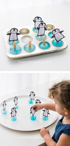 Penguin Tuff Tray, Winter Animals Fine Motor Activities, Artic Tuff Tray, Up In The Sky Activities For Kids, Winter Cognitive Activities Preschool, Penguin Sensory Activity, Christmas Party Activities For Toddlers, Winter Building Activities For Kids, Birds In Winter Preschool Activities