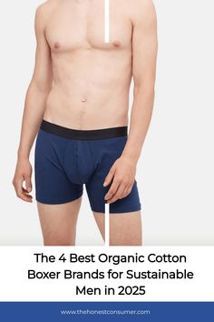 man wearing blue organic cotton boxers Environmentally Conscious, Natural Materials, Sustainability, Overalls