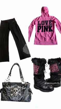 Love pink 💋 Bling Outfits, 2000s Fits, Fashion Killa, Pink Fashion