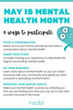 May is #MentalHealthAwarenessMonth and you may be wondering how you can get involved! 

Check out these 4 ways you can raise awareness for mental health and contribute to breaking the stigma surrounding it. Nursing Math, Mental Improvement, Mental Health Week, Mental Health Crisis, Ice Spice, Therapy Counseling