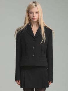 Composition : Exterior: Wool 97% Lycra 3% Lining: Polyester 100%Country of Origin : Republic of Korea Pin Tucks, Wool Jacket, Composition, Jackets & Coats, Exterior, Blazer, Wool, The Originals, Clothes For Women