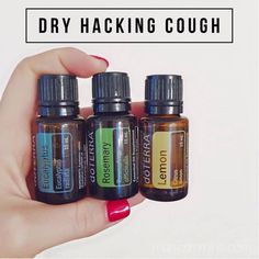 Dry hacking cough Cough Doterra, Cough Essential Oils, Oils For Cough, Oil For Cough, Essential Oils For Cough, Doterra Diffuser Blends, Doterra Essential Oils Recipes, Essential Oils For Headaches, Essential Oil Remedy