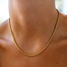 18K Gold-Plated Stainless Steel Nickel-Free Lead-Free Hypoallergenic Lobster Clasp 18" Chain Water Resistant Cowgirl Necklaces, Disco Cowgirl, Neck Tattoo For Guys, Hypoallergenic Jewelry, Vacation Wear, Gold Necklace Women, Necklace Women, Neck Tattoo, Necklace For Women