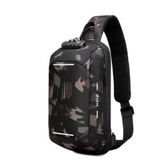 Color: Camouflage Chest Bag Men, Strip Design, Men's Fashion Casual, Travel Handbags, Mens Oxfords, Anti Theft, Chest Bag, Sport Bag, Pouch Bag