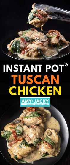 the cover of instant pot tuscann chicken