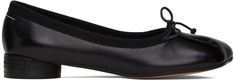 MM6 Maison Margiela - Black Anatomic Classic Ballerina Flats Mm6 Maison Margiela, Ballerina Flats, Nappa Leather, Flat Shoes Women, Block Heels, Apparel Accessories, Women Wear, Women Shoes, Outfit Accessories