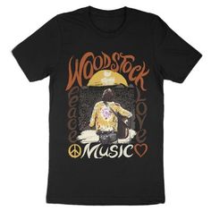 Show off your style and love for classic rock with a new Woodstock band tee. This Woodstock Peace Love Music Concert Short-Sleeve T-Shirt features a crew neck and is made of 100% cotton to ensure all-day comfort. Short-sleeve crew neck Woodstock Peace Love Music Concert music tee Made from 100% cotton for all-day comfort Machine washable Woodstock Concert, Music Tees, Concert Tshirts, Music Concert, Music Fans, Band Tees, Woodstock, Mens T, Peace And Love