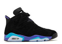 Air Jordan 6 Retro 'Aqua' - Air Jordan - CT8529 004 - black/bright concord/aquatone | Flight Club Sneaker Sticker, Jordan Concord, Summer Collection Men, Original Air Jordans, Jordan 4’s, Jordan Yeezy, Jordan Retro 6, Retro 6, Air Jordan 6 Retro