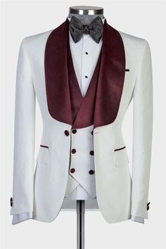 Velvet Wedding Suit, Pound Money, Stylish Mens Suits, Money Notes, White Shawl, Dress Suits For Men, Prom Suits, Tuxedo Wedding, Burgundy Velvet