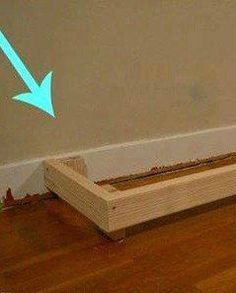 an unfinished bed frame is shown with blue arrows pointing up