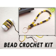 the bead crochet kit is ready to be used for making bracelets