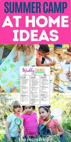 summer camp at home ideas for kids