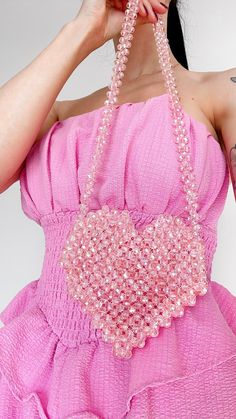 This beaded barbie bag is perfect for party. This will make your image spectacular❣️ Pink Beaded Shoulder Bag For Party, Pink Beaded Party Shoulder Bag, Summer Party Beaded Bag, Feminine Pink Shoulder Bag For Parties, Chic Pink Beaded Shoulder Bag, Summer Party Beaded Bags, Pink Shoulder Bag For Summer Evenings, Glamorous Summer Event Bags, Barbie Bag