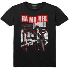 Ramones Barcelona Unisex T-Shirt Band Merch T-shirt With Front Print And Crew Neck, Pop Culture Crew Neck T-shirt For Concert, Band Merch Crew Neck Shirt With Front Print, Band Merch T-shirt With Graphic Print And Crew Neck, Relaxed Fit T-shirt With Front Print For Fans, Band Merch Crew Neck T-shirt, Edgy Short Sleeve T-shirt With Band Logo, Band Logo T-shirt With Crew Neck, Unisex Band Logo T-shirt Crew Neck