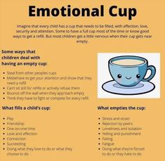 Emotional Cup, Conscious Discipline, Counseling Kids, Positive Parenting Solutions, Parenting Knowledge, Counseling Activities, Conscious Parenting, Smart Parenting, Healing Modalities