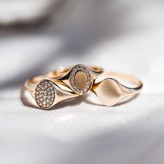 Trace Namesake Diamond Signet | Rings | Consider the Wldflwrs Diamond Signet Ring, Signet Rings, Butterfly Earrings Stud, Solid Gold Ring, Jewelry Studio, Solid Gold Rings, Gold Polish, Chain Earrings, White Diamonds