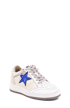 Cool contrasting details bring eye-catching allure to this sporty low-top sneaker, complete with a lightly distressed bumper midsole for a coveted look. Cushioned footbed Synthetic upper/textile lining/synthetic sole Imported Metallic Blue, Top Sneakers, Nordstrom, Textiles, Bring It On, Sneakers, Blue