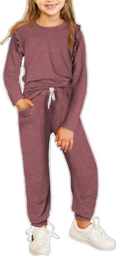 Sweatsuit Outfits, Outfits Stylish, Girls Fall, Girls Fall Outfits, Fall Clothing, Pant Sets, Girls Outfits, Sleeves Clothing, Clothing Sets