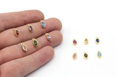 4x9mm 24k Shiny Gold Plated CZ Micro Pave Mini Oval Birthstone Charm, Drop Birthstone Charm, Birthstone Beads, Gold Plated Findings Material      : Brass Color           : 24k Shiny Gold Plated Size              : 4x9mm Hole Size    : 1.6mm Quantity      : Options All Our Birthstone Models https://www.etsy.com/shop/Goldjewelrysupplier?ref=seller-platform-mcnav&search_query=birthstone+charm All Our Zirconia Models https://www.etsy.com/shop/Goldjewelrysupplier?ref=seller-platform-mcnav&section_id= Handmade Oval Gold Gemstones, Gold Cubic Zirconia Gemstones For Anniversary, Gold Teardrop Gemstones For Jewelry Making, Dainty Gold Gemstones, Gold Gemstone Beads For Jewelry Making, Birthstone Charms, Sapphire Jewelry, Plate Size, Micro Pave