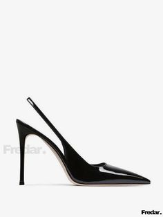 Fredar - Stylish Black Pointed Toe Slingback Stiletto Heel Dress Shoes for Women Dress Shoes For Women, Fall Winter Shoes, Toe Sandals, Winter Shoes, Sky High, Dress And Heels, Shoes For Women, Womens High Heels, Stiletto Heel