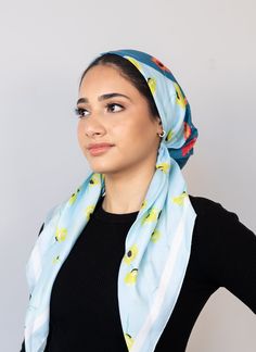 Our TUK Headscarf comes in different styles. We have it in Square, Triangle,  Light Grip, Pre Tie Adjustable and Pre Tie Open Back. Square: TUK Square Scarf collection is made of lightweight, breathable cotton blend that has a slight grip to it. Measured by 100cm by 100cm, these scarves can be customized to fit any headsize- simply fold the square scarf into a triangle and put it on! Tutorials on how to tie your TUK square headscarf and style it are up on our Instagram (@tie_ur_knot) and Tiktok Triangle Light, Scattered Flowers, Ladies Head Scarf, Scarf Collection, Face Drawing Reference, Head Scarf Styles, Head Covering, Multiple Color, Hair Accessories Headbands