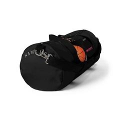 Pack your confidence and your ball in the same bag! Customizable, Lightweight, and Durable, our custom-printed duffel bags are great for a Lady Baller on the go! Perfect for the gym, a tournament , or for any other storage need! Easy to carry in your hands or around your shoulders. *100% Polyester*Black durable straps*Small and large size available Small Large Length, in 19.02 23 Height, in 9.49 12.01 Width, in 9.49 12.01 Main strap length, in 27.56 27.56 Handle height, in 10.99 12.01 Handle wid Practical Black Bag For Sports Events, Functional Black Duffle Bag For Sports Events, Sporty Black Duffle Bag For School, Black Sporty Gym Bag For Sports Events, Black Sporty Gym Bag For Sports, Customizable Sporty School Bags, Sporty Customizable School Bags, Sporty Black Training Bag, Sewing Tags