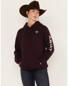 Hooded Sweatshirt For Outdoor, Outdoor Cotton Hoodie, American Eagle Hoodies, Western Hoodies, Ariat Jacket, Ariat Logo, Ariat Womens Boots, Aztec Hoodie, Boot Barn