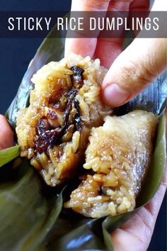 sticky rice dumplings are an easy and healthy snack